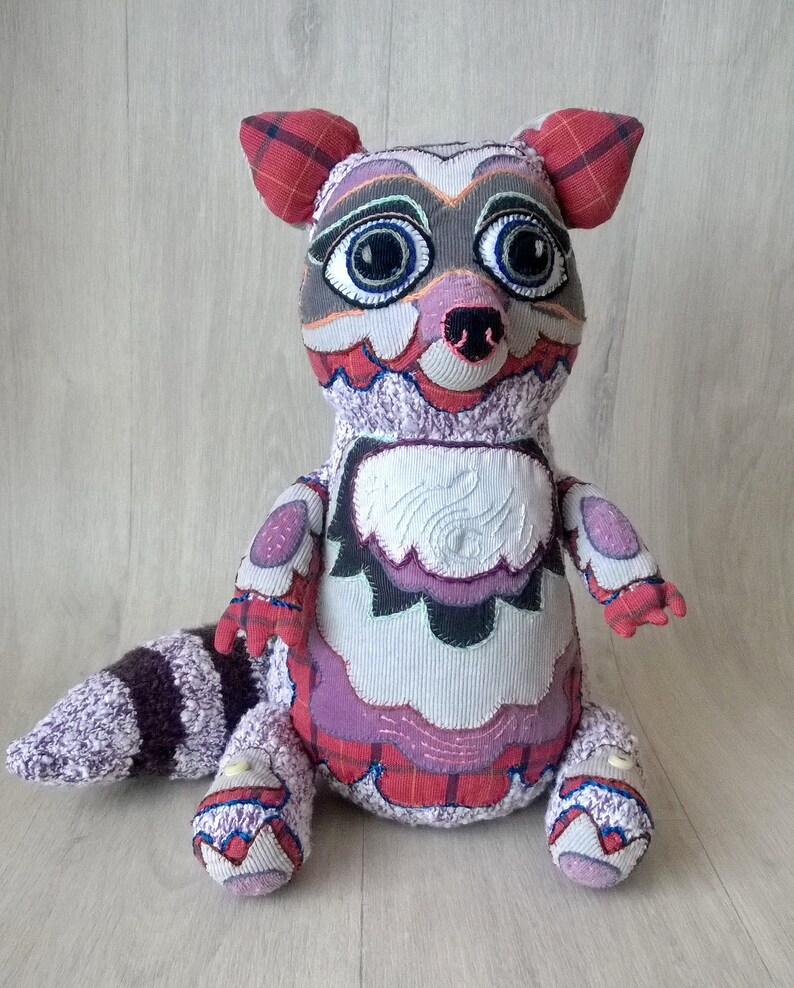 racoon teddy bear