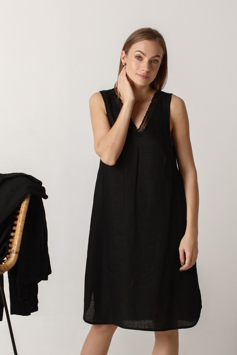 Natural Linen Nightgown Night Wear in Natural Linen Linen Etsy