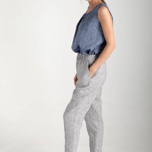 Linen Pants / Linen Trousers / Linen Pants for Women / Loose Pants image 4