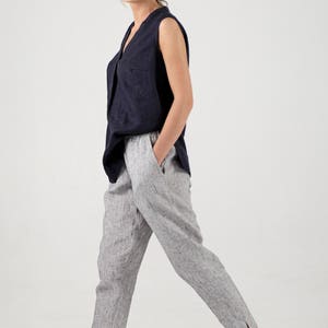 Linen Pants / Linen Trousers / Linen Pants for Women / Loose Pants image 7
