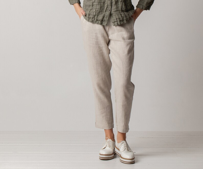 Linen Pants / Linen Trousers / Linen Pants for Women / Loose Pants image 1