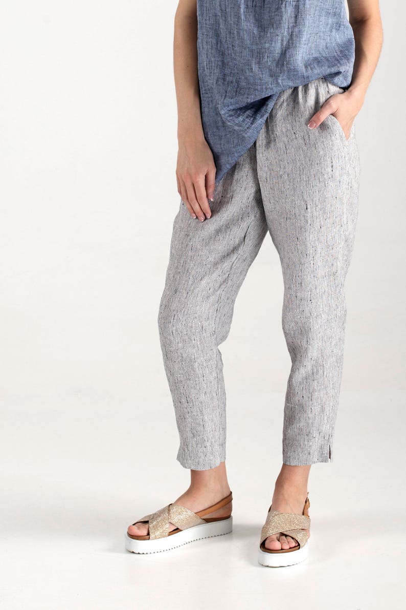 Linen Pants / Linen Trousers / Linen Pants for Women / Loose Pants image 5