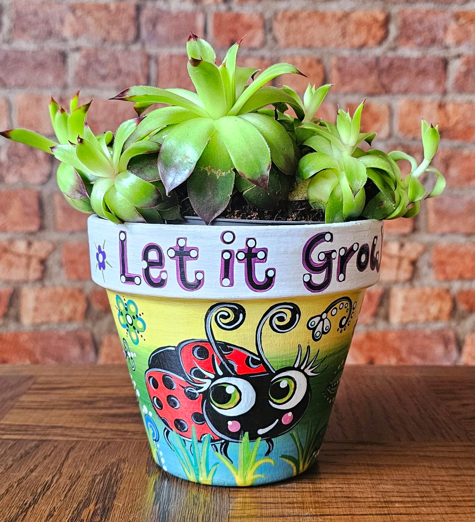 Hand Painted Terracotta Plant Pot. Spring / Summer Flower Pot. Plant Lover  Gift. Indoor Plant Pot. Quirky Gift Idea. Housewarming Gift Idea. - Etsy