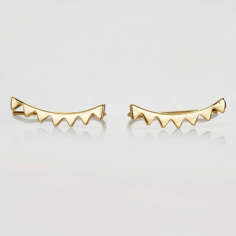 Ear Cuff Gold Ear Cuff Climbing Earrings Geometric Ear Etsy