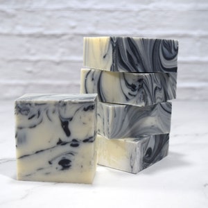 Saint Alexander Tea Tree Activated Charcoal Cold Process Soap image 1