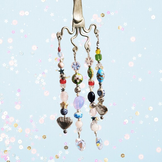 Fancy Fork Suncatcher Kit from Vintage Forks and Beautiful Beads. Fancy Fork Suncatcher Kit from Vintage Forks and Beautiful Beads.