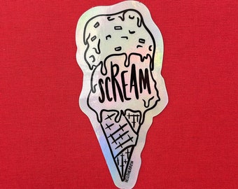 Ice Cream - Scream - vinyl sticker