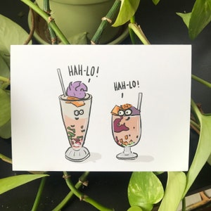 Halo Halo - Bonjour - Carte de voeux