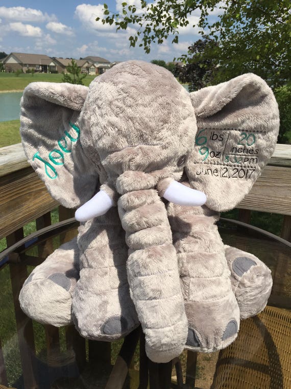 large stuffed elephant