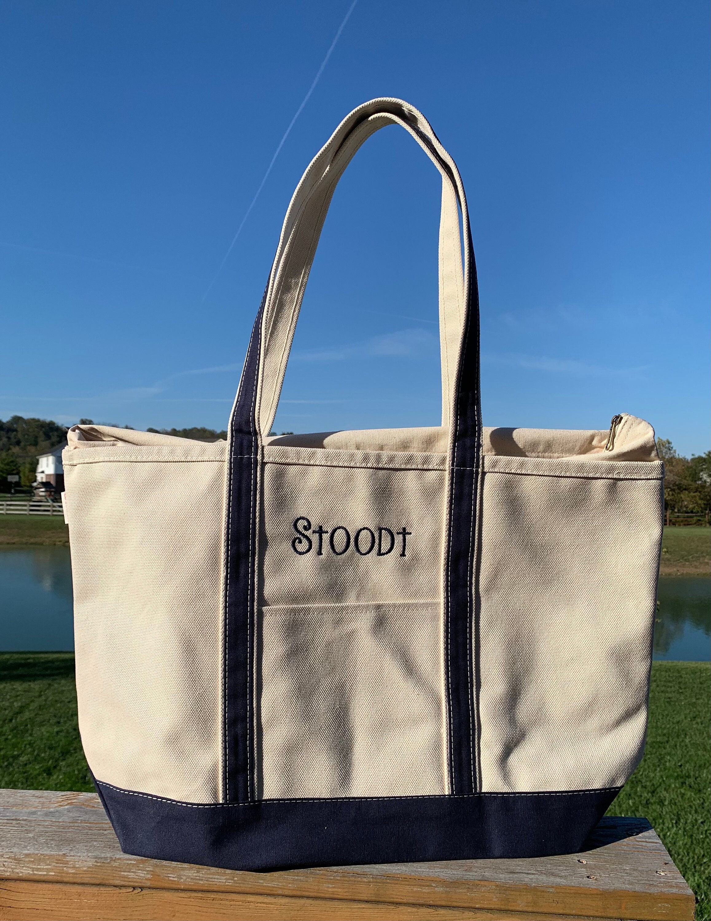SHIPPING INCLUDED Personalized Large Boat Tote 