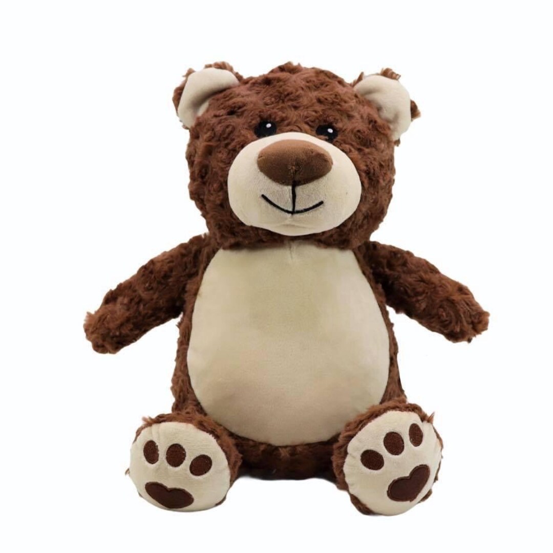 Brown Bear Stuffed Animal Personalized / Embroidered Plush Etsy