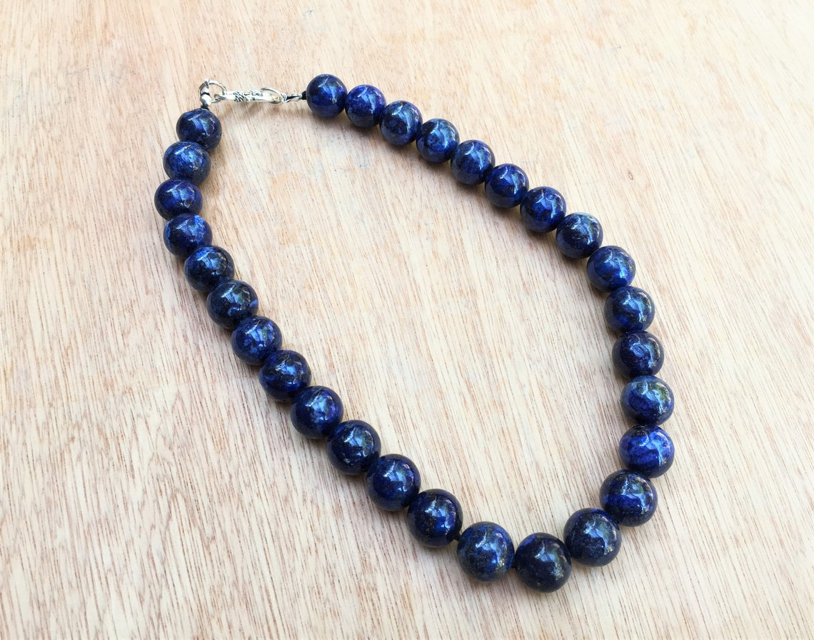 Blue Lapis Necklace Lapis Jewelry Gemstone necklace Lapis | Etsy