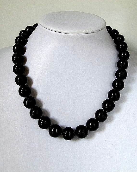 black obsidian necklace black obsidian necklace