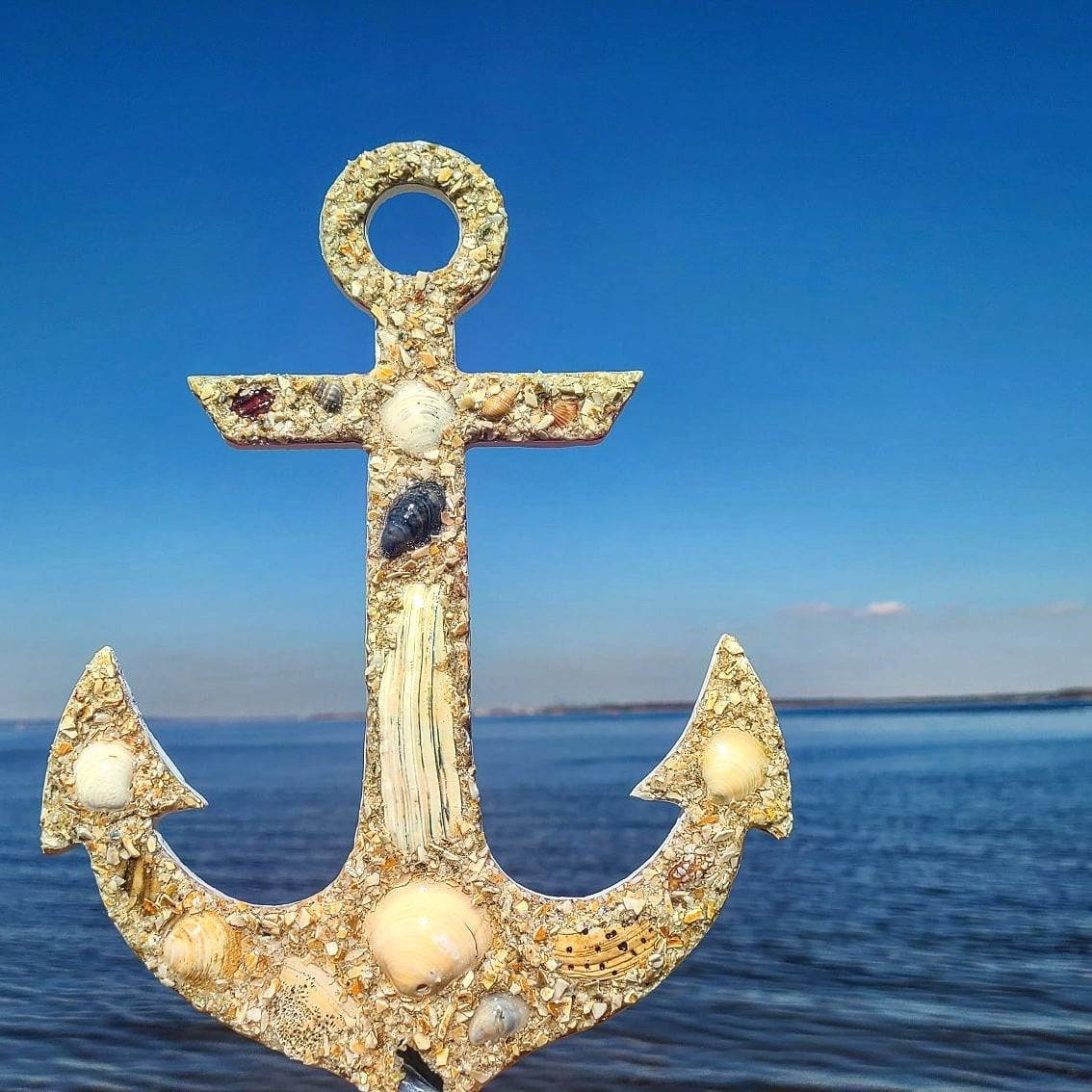 Listo para enviar anchor wall Hanging Ancla de concha Ancla | Etsy