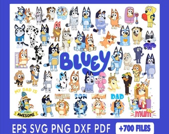 700+ Blue Dog Svg Bundle, Blue Dog Birthday Bundle Blue Dog Family Png Files, Png For Shirts, Birthday Png, Clipart png, Digital Download