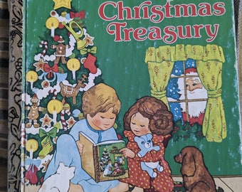 Vintage Little Golden Book- My Christmas Treasury 1976