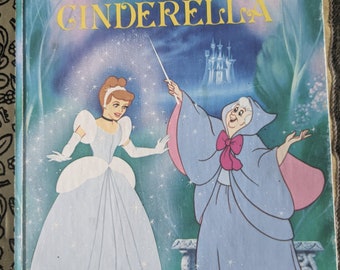 Vintage Little Golden Book- Cinderella 1986