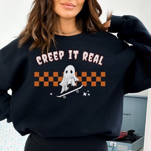 Halloween-sweater, Halloween-hoody, Halloween-shirt, Halloween-sweater met ronde hals