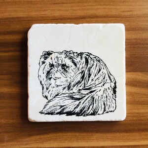 Persian Cat Coasters ~ Persian Cat Gift ~ Cat Coasters ~ Cat Lovers ~ Housewarming Gift ~ Cat Decor ~ Cat Mom ~ Persian Cat Mom