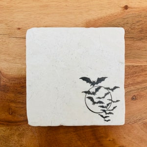 Halloween Coasters ~ Witch Coasters ~ Marble  Coasters ~ Autumn Coasters~ Halloween Decor ~ Happy Halloween
