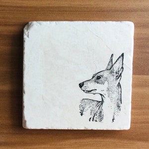 Miniature Pinscher Coasters ~ Minpin Coasters - Dog Coasters ~ Marble Coasters  ~ Miniature Pinscher Gift ~ Dog Mom