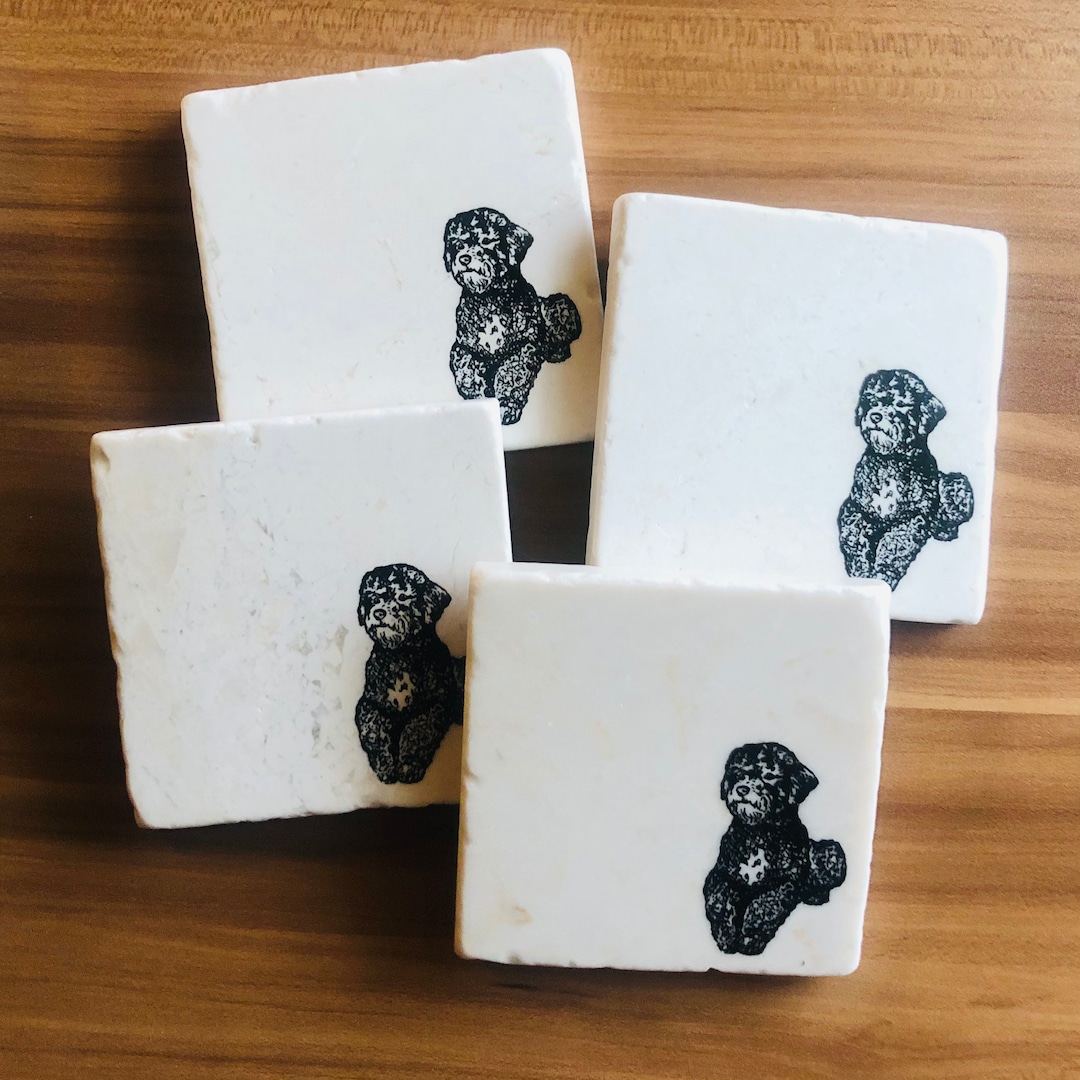 Portuguese Water Dog Coasters Dog Mom Gifts Portuguese Water Dog Gifts