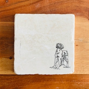 Brittany Spaniel Coasters ~ Brittany Spaniel Mom ~ Housewarming Gift~ Marble Coasters Gift for Dog Mom ~ Brittany Spaniel Gift ~ Dog Mom