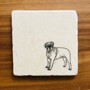 English Mastiff Coasters ~ Marble Coasters  ~ Mastiff Gift ~ Marble Coasters ~ Housewarming Gift ~ Dog Coasters ~ Pet Coasters