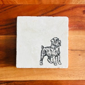 Brussels Griffon Coasters ~ Brussels Griffon Dog Mom ~ Dog Lovers  ~ Brussels Griffons ~ Marble Coasters ~ Housewarming Gift ~ Handmade Gift