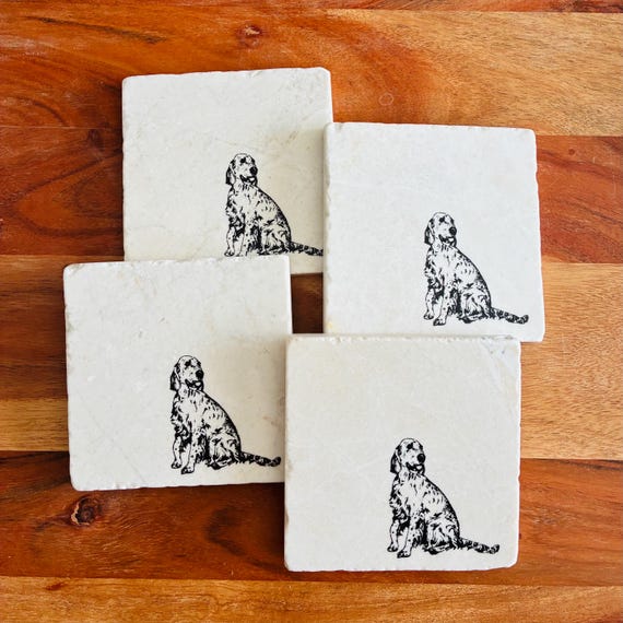 English Setter Coasters ~ English Setters ~ Gift for Dog Mom ~ Housewarming Gift ~ English Setter Gift ~ English Setter Mom ~ Handmade Gift