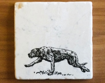 Irish Wolfhound Coasters/ Wolfhound Coasters/ Dog Coasters/ Housewarming Gift/ Irish Wolfhound Mom/ Irish Wolfhound Gift