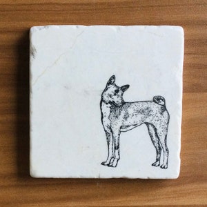 Basenji Coasters ~ Basenji Gift ~ Gift for Basenji Lover ~ Dog Coasters ~ Basenji Mom ~ Gift for Dog Lover ~ Dog Coasters ~ Basenji Dad
