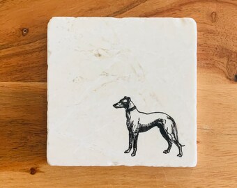 Greyhound Coasters ~ Greyhound Gift ~ Dog Coasters ~ Stone Coasters ~ Coaster Set ~ Housewarming Gift~ Pet Coasters ~ Dog Coasters