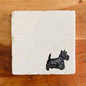 Scottish Terrier Coasters ~ Scottish Terrier Gift ~ Scottie Dog Coasters  ~ Dog Coasters ~ Scottie Dog Gift ~ Housewarming Gift ~ Dog Mom