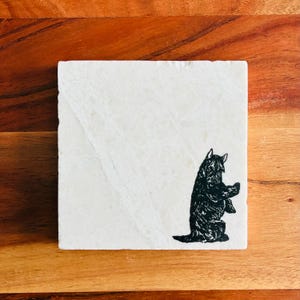 Scottish Terrier Coasters ~ Scottish Terrier Gift ~ Scottie Dog Coasters  ~ Dog Coasters ~ Pet Coaster ~ Marble Coasters ~ Housewarming Gift