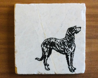 Irish Wolfhound Coasters/ Wolfhound Coasters/ Dog Coasters/ Housewarming Gift/ Irish Wolfhound Mom/ Irish Wolfhound Gift