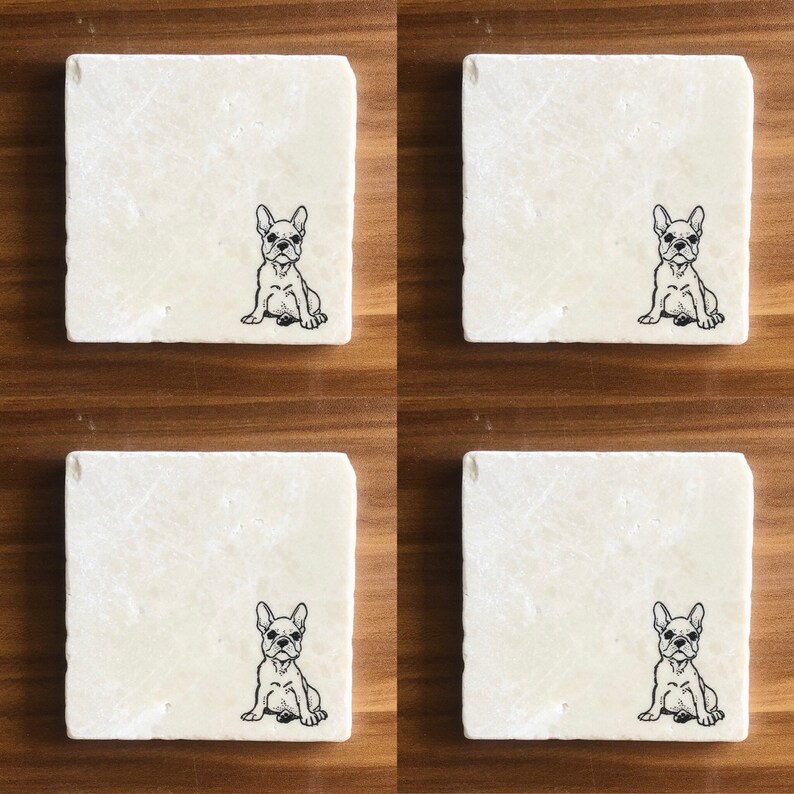 French Bulldog Coasters ~ French Bulldog Lovers ~ Frenchie Dog Mom ~ French Bulldog Gift ~ Housewarming Gift ~ Frenchie Home Decor