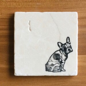 French Bulldog Coaster Set, Frenchie Lover, Frenchie Lover gift, Frenchie decor, French bulldog gift, Frenchie Mom, Frenchie Dad, Frenchies image 7