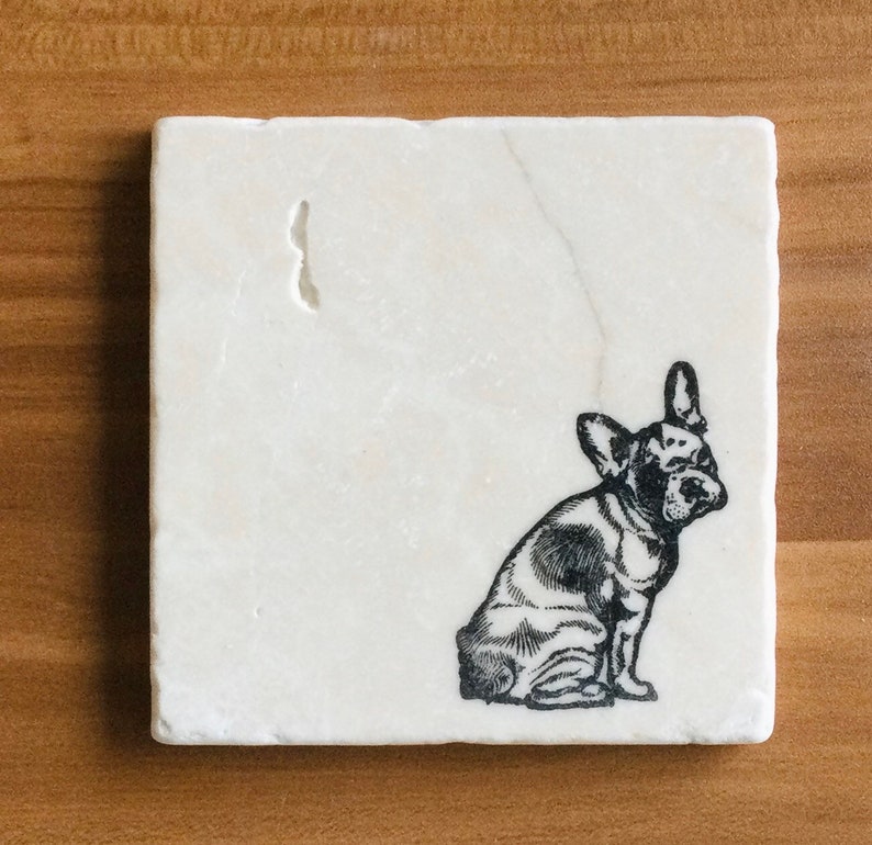 French Bulldog Coaster Set, Frenchie Lover, Frenchie Lover gift, Frenchie decor, French bulldog gift, Frenchie Mom, Frenchie Dad, Frenchies image 7