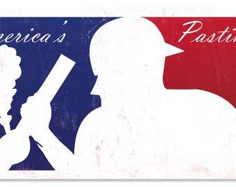 America's Pastime THC MLB Marijuana Metal Sign 24"x12"
