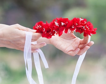 cinturón de flores preservadas eternas para boda o ceremonia