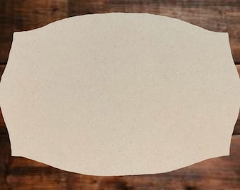 Soft Curves Plaque Wooden Cutout-by Sharon Cook (14.5" wide by 9.75" tall)