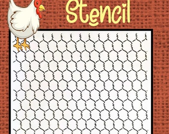 CHICKEN WIRE SVG, Chicken Wire Pattern svg, Svg cut files for Cricut,  Rectangle Chicken Wire Svg, Fence svg