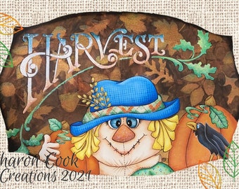 Harvest Henry Scarecrow ePattern Packet--by Sharon Cook (includes ePattern packet; painting surface NOT included; stencil is required)