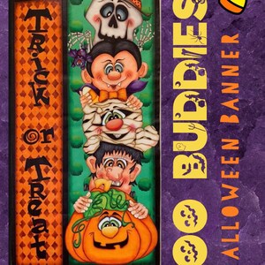 Boo Buddies! Halloween Door Hanging--e-Pattern Packet by Sharon Cook