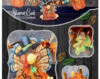 Hey, There, Pumpkin SWAG ePattern Packet--by Sharon Cook (includes digital ePattern only)