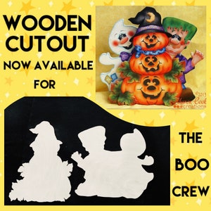 Wooden Cutout for The Boo Crew ePattern Packet by Sharon Cook (Wood cutouts only; ePattern NOT included)