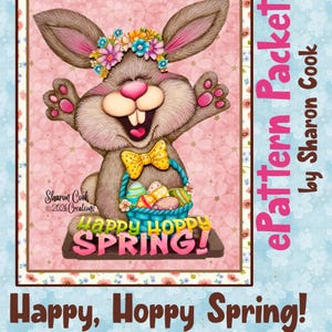 Happy Hoppy Spring! ePattern Packet--by Sharon Cook (includes digital ePattern packet only; wooden cutouts sold separately)