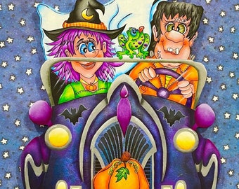 Frankenride! - Sharon Cook による ePattern パケット (デジタル ePattern のみが含まれます。木製の切り抜きは別売りです)