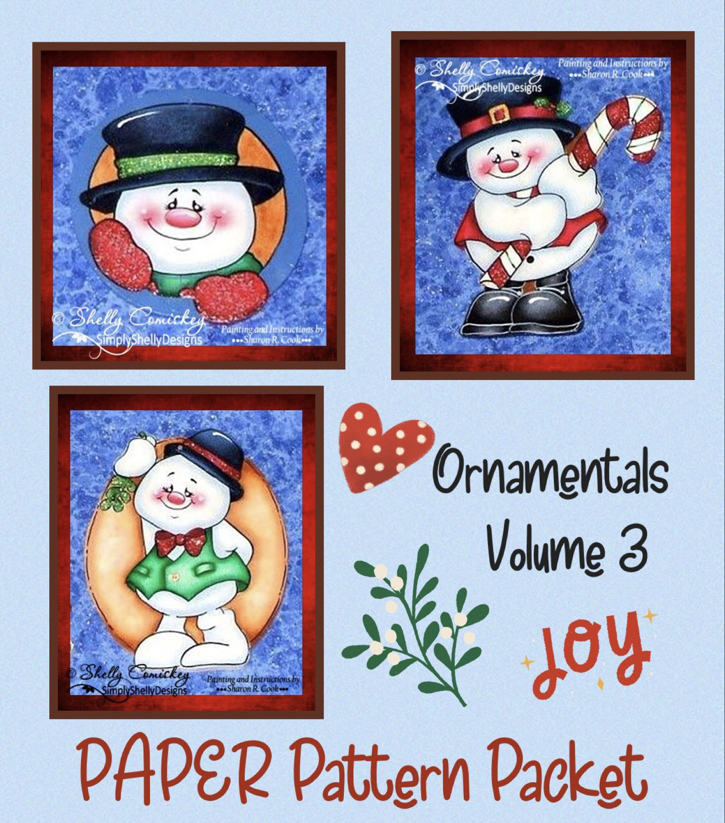 ornamentals-volume-3freezin-friends-paper-pattern-packet-by-shelly-comiskey-sharon-cook-etsy